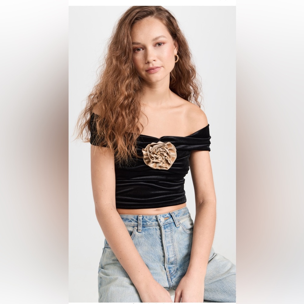 Emerald knit top reformation